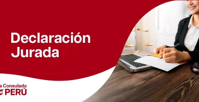 Declaración Jurada consulado peru