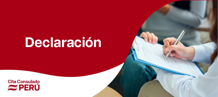 Declaración de viaje a peru